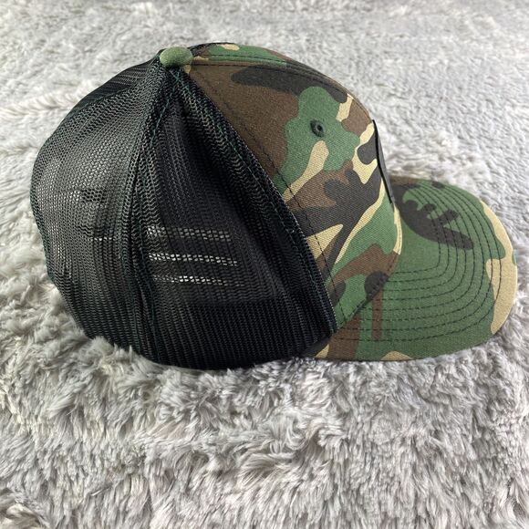Richardson Camo Hat Cap Adjustable Green Brown Black Camouflage Snapback Mesh - Picture 6 of 9